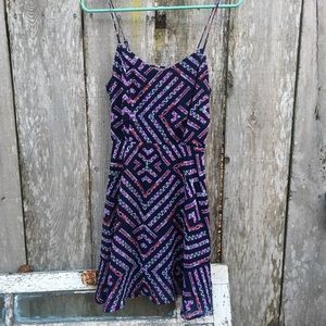SOLD🎉🎉Tribal print, back detail dress Skater